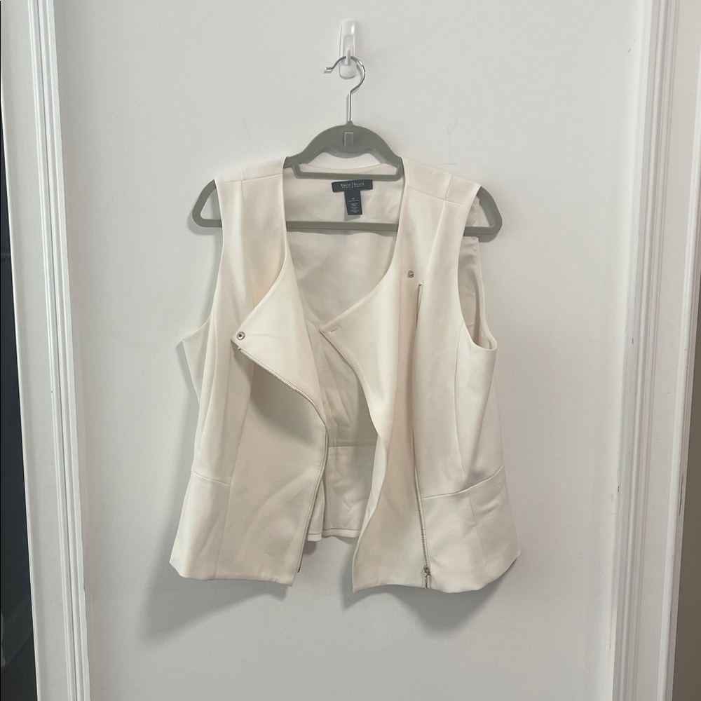 White House Black Market Ivory Vest